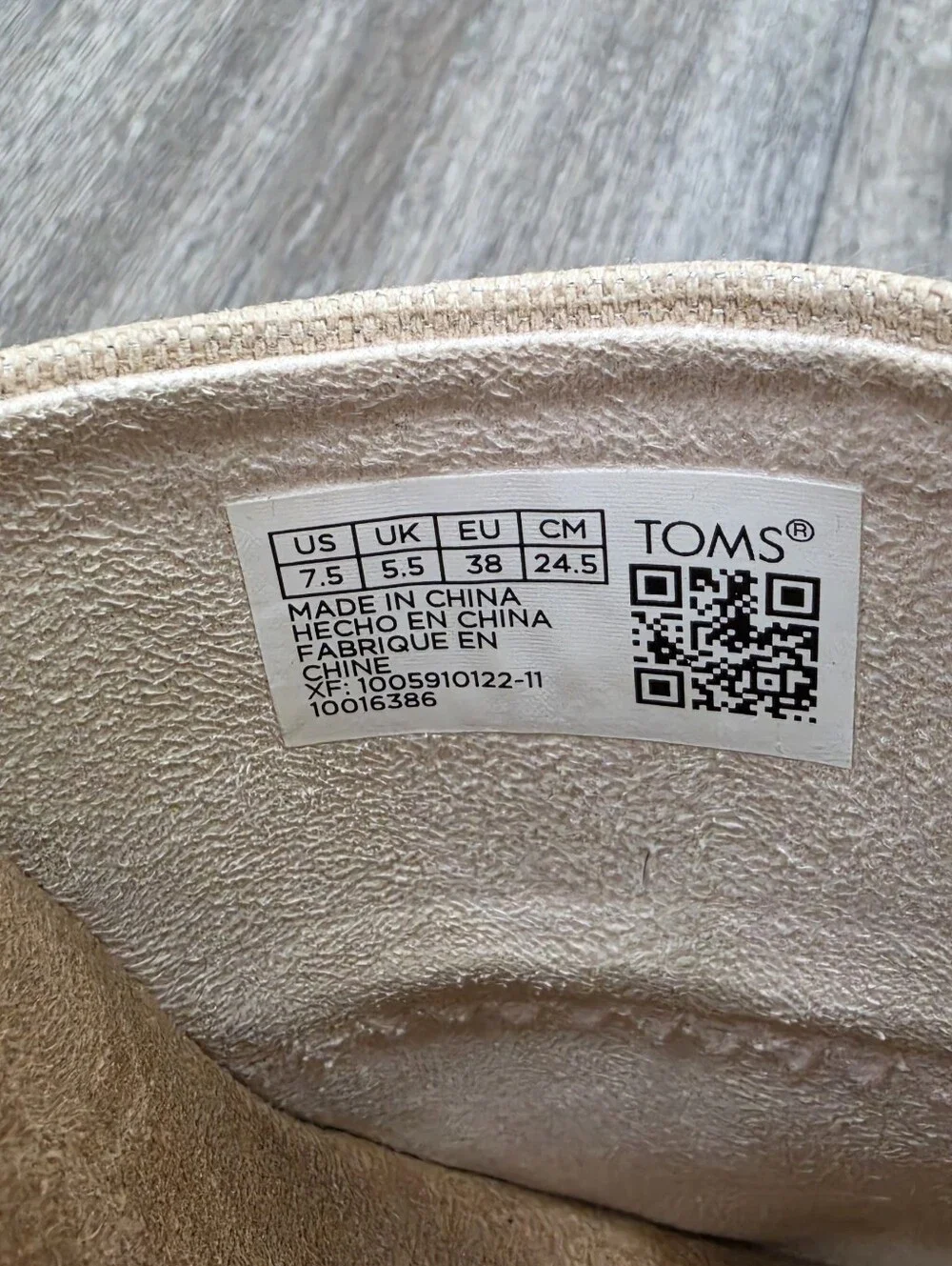 TOMS Monica Mule Espadrille Wedge Sandal-Size 7.5